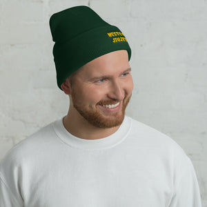 West Coast Jiujitsu Cuffed Beanie Gold