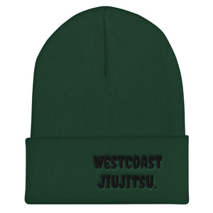 West Coast Jiujitsu Cuffed Beanie Black