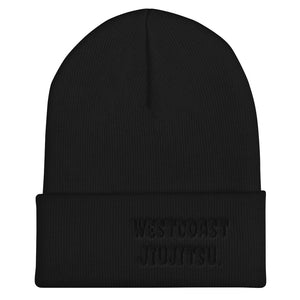 West Coast Jiujitsu Cuffed Beanie Black